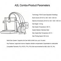 Imprimante 3D FDM Combo A1 / A2L / P2S / X2D, imprimante 3D de bureau multicolore à grande capacité et haute vitesse pour les créateurs et les ateliers