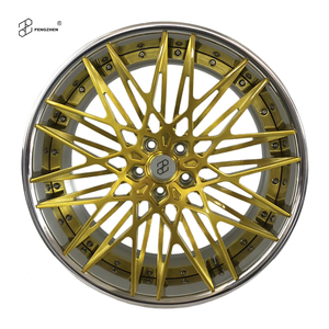 Pengzhen ล้อรถโดยสารสีทองขัดเงาแบบหลายก้าน5X112 5X120สำหรับ BMW E36 46 <span class=keywords><strong>60</strong></span> 90 34 39 92 - Product Image 1