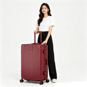 Maleta <span class=keywords><strong>de</strong></span> Boda para <span class=keywords><strong>Novia</strong></span>, Roja, con Ruedas, ABS, con Candado, para Recuerdos, Juego <span class=keywords><strong>de</strong></span> Maletas Nupciales - Product Image 1