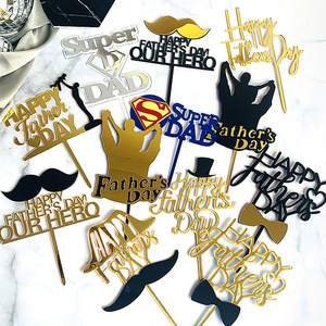 ของตกแต่งเค้กวันพ่ออะคริลิค รูปน้ำผึ้งและความหวาน ตกแต่งวันเกิดคุณพ่อผู้กล้า - Product Image 1