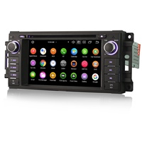 Lecteur DVD de voiture Android 16.0 avec écran IPS, DSP, GPS, aide au recul et amplificateur pour Jeep Chrysler Dodge Vito Navi Radio