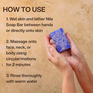 สบู่ก้อนไวท์เทนนิ่งสบู่ก้อนสำหรับทำความสะอาดให้ความชุ่มชื้นผิวแห้งผง Nila Bleu ธรรมชาติขายส่ง - Product Image 5