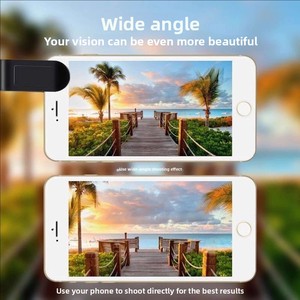 Objectif 2-en-1 grand angle et <span class=keywords><strong>macro</strong></span> professionnel en alliage acrylique pour smartphone, multifonctionnel, compatible DSLR et multi-marques - Product Image 2