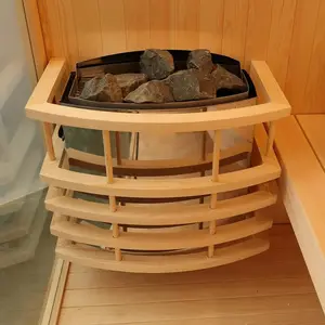 Hydrorelax Groothandel Thuis Custom Cabine Volwassen Gebruik Traditionele Indoor Outdoor Hout Sauna Hot Tub Home Saunaruimte
