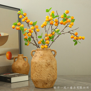 Arreglo Floral Artificial Yihua, Jarrón con 13 Manzanas Pequeñas, Flor de Seda, Decoración para el Hogar, Estilo Moderno y Simple - Product Image 5