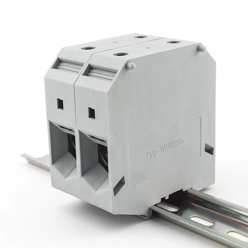 WBO produttore UK-95N connettore a filo rapido in ottone din rail 2 poli 4 poli scatola di plastica per morsetti elettronici