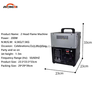 Machine à Effets Scéniques DMX Lance-Flammes et Projecteur Métallique 2-3m Hauteur de Jet 200W pour Utilisation Extérieure/Intérieure Scène Théâtre <span class=keywords><strong>DJ</strong></span> - Product Image 3