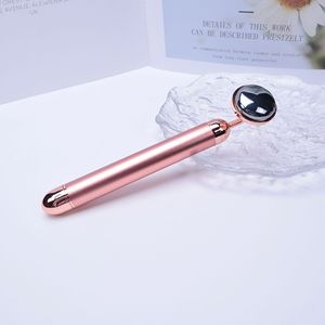 Masajeador facial antienvejecimiento de 24K con logotipo gratis, masajeador facial antiarrugas, masajeador de elevación de cara y cuello Tera Hertz - Product Image 2