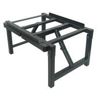 Witbee Neuer 304 Edelstahl Schwarz Pulverbeschichteter Verstellbarer Bienenstockständer Kompatibel mit 250-460mm Bienenstöcken 1 Jahr Garantie 6KG