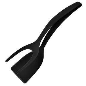 Non Stick 2 in 1 Pancake Spatula French Fries Turners Clamp Frying Steak Pancake <b>Tongs</b> Toast Omelet Clip Kitchen Accessories - Product Image 5