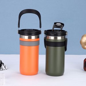 Modern Design 304 Stainless Steel Thermos Cup Portable Outdoor Handle Coffee & Drink Cup Vacuum Technology for Car Use Wholesale - Product Image 4
