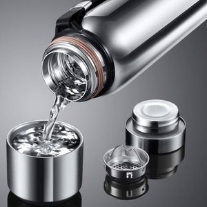 Bouteille d'eau sport isotherme en acier inoxydable à double paroi 600ml 800ml 1000ml, gourde thermos, bouilloire sous vide - Product Image 6