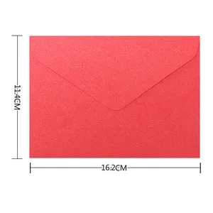 웨딩 생일 파티 베이비 샤워 RSVP 다채로운 초대장 삼각형 봉투 포장 레트로 종이 봉투 인사말 카드