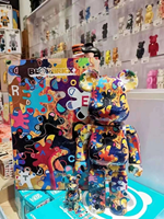 Vente en gros d'usine : Figurine Bearbrick 400% en ABS, emballage en boîte colorée, objet de collection en plastique