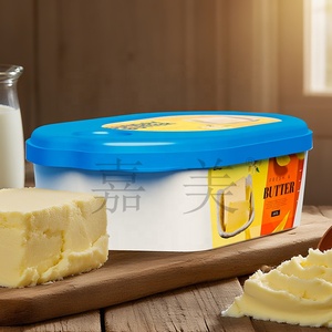 ถ้วยพลาสติกทรงรีสีขาวขนาด 8 ออนซ์ 250 มล. สำหรับใส่เนย มีทั้งแบบใส่เกลือและไม่ใส่เกลือ พร้อมฝาปิด ดีไซน์ IML - Product Image 6