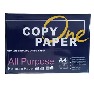 China factory A4 paper copy 80gsm color whiteness CIE164 for sale