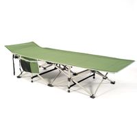 OEYTREE tente pliante Portable légère lit de couchage en plein air lits de Camping avec coussin épais confortable
