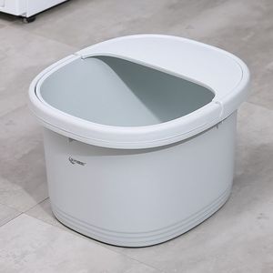 Bañera para pies con tapa, portátil, profunda, ovalada, de plástico grueso, para niños - Product Image 3
