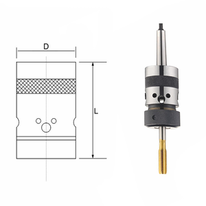 MECHWARE TC Mandrin à tarauder multifonction monobloc, conique Morse externe et type BT, couple élevé, changement rapide - Product Image 3