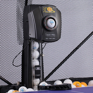 H600-PRO Machine d'Entraînement de Balle de Tennis de Table Professionnelle, <span class=keywords><strong>Robot</strong></span> de Tennis de Table Intelligent avec Filet de Récupération de Balles - Product Image 2