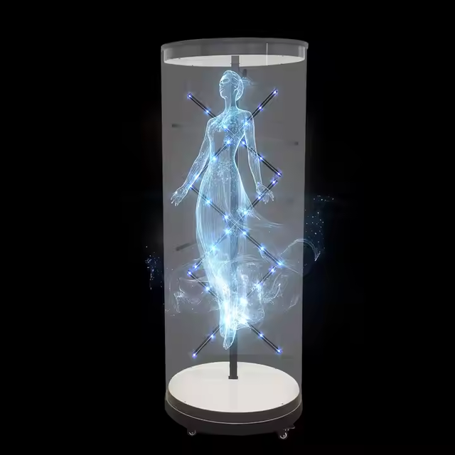 Holagram 3D Hologram Display Hologram Projector Fan Holographic Fan 3D Holographic 65Cm