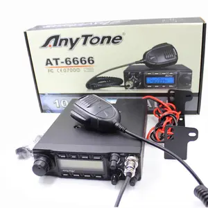 Stock IN US Anytone CB Radio AT 6666 27Mhz 40CH 40 Channel Mobile Transceiver AT6666 AM/FM/SSB 10 Meter Radio citi bus