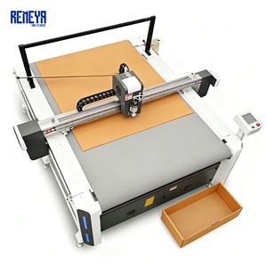 Máquina de corte con cuchilla vibratoria de alta velocidad REMEYA para cartón corrugado de doble pared de 50 mm con hendido y ranurado para prototipado de cajas - Product Image 1