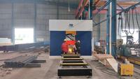 Découpeuse laser CNC Pioneer pour profilés en acier de grande taille, poutres en H, tubes carrés, découpe de chants biseautés, DWG, 20-30KW, fibre CNC haute précision