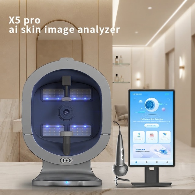 Professional Desktop Facial Scanner Machine 3D Ai Skin Full Face Analyzer