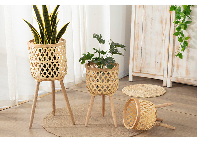 Bestseller Schne nachhaltige Vietnam handgemachte Bambus Pflanz gefe mit  Stnder Holzbeine fr Ihr Haus| Alibaba.com