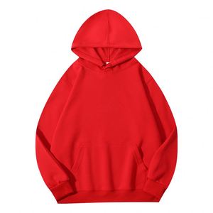 High Quality Oversized Unisex Hoodies No <b>Strings</b> Blank Custom LOGO Plain 100% Cotton Mens Hoodies - Product Image 3