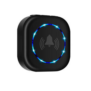 Sonnette <span class=keywords><strong>de</strong></span> porte intelligente sans fil, sonnette électronique avec lumière, volume réglable, rappel d'appel pour personnes âgées, bouton d'urgence, sonnerie - Product Image 2