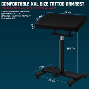 Soporte de Brazo Ajustable Grande para Tatuajes, Mueble de Estación de Trabajo para Suministros Profesionales de Estudio de Tatuajes - Product Image 2