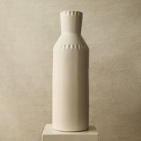 Vase en céramique blanche de style Wabi Sabi, texture en relief, vase à fleurs en porcelaine pour la décoration intérieure de la maison