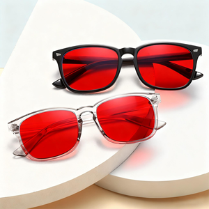 Lunettes de jeu à verres rouges, légères, anti-fatigue oculaire, bloquant la lumière bleue, anti-reflets, filtre pour lunettes pour les jeux FPS avec emballage - Product Image 1