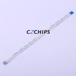 JS05B-06P-100-3-4 FFC Cable (Flexible Flat Cable) P=0.5mm Connector 6P 0.5mm 0.3mm Reverse - Product Image 1