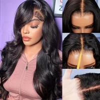 Perruque Cheveux Humains Ondulés 40 Pouces, Dentelle HD 13x6, Sans Colle, Pré-Pluckée, Cheveux de Bébé, Ultra Longue pour Femmes Noires