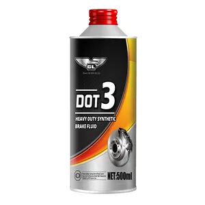High quality factory wholesale break fluid dot3 brake fluid oil dot 3 with tin can