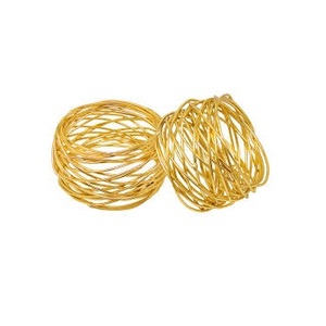 Rond de serviette rond en métal plaqué or en gros meilleur pour les fêtes de restaurant de mariage à la mode Fabricant et exportateur - Product Image 4