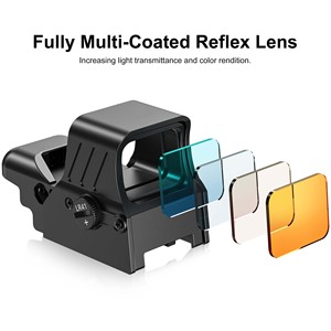 Montura de Desmontaje Rápido Mejorada <span class=keywords><strong>para</strong></span> Mira de Punto Rojo con Diámetro de Objetivo de 33 mm, <span class=keywords><strong>Lentes</strong></span> con Recubrimiento Múltiple Completo - Product Image 5