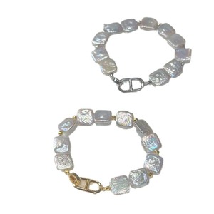 Zhuji Zhizhen's Luxurious Baroque Pearl <b>Solid</b> <b>Silver</b> <b>Bracelet</b> Unique Niche Design with Light Luxury Style - Product Image 5
