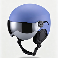 Casque de ski pour adultes CE EN 1077, casque de snowboard, anti-buée, lentille amovible, 7 aérations, pour adultes, ski et snowboard d'hiver