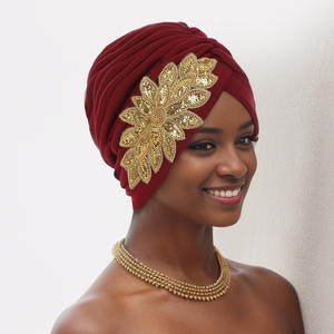 HZM-24308 fleur <span class=keywords><strong>chimio</strong></span> Turban automne <span class=keywords><strong>Bonnet</strong></span> chimiothérapie casquette sommeil torsion Turban cheveux accessoires pour femmes - Product Image 4