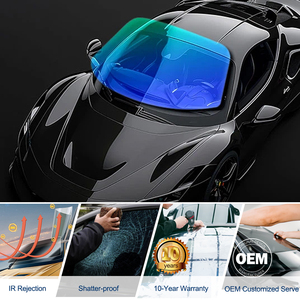 Chất Lượng Cao Hàn Quốc Skc Chất Liệu Màu Đen & Ánh Sáng Màu Xanh Màu Xe Pet Tint Phim Tự Chữa Bệnh Chống Đầu - Product Image 5