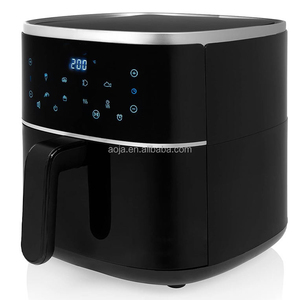 Freidora de aire inteligente digital de <span class=keywords><strong>6</strong></span> <span class=keywords><strong>litros</strong></span> de color negro mate con pantalla táctil 5L 5.5L 6L <span class=keywords><strong>6</strong></span>.5L Función de parrilla de Superficie cepillada y ventana - Product Image 3