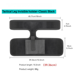 Tactische Neopreen Enkel Been Schieten Pistool Holster Zwart Verstelbare Verborgen Jachtaccessoires - Product Image 2