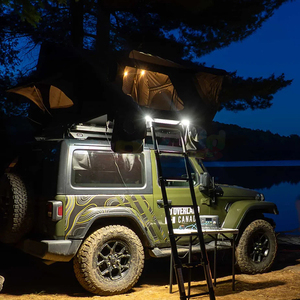 Aluminum Offroad Hardshell Roof <b>Top</b> Tent Hard Shell With Waterproof Car Rooftop Tent Capacity 2-4 People Camping Car Roof Tent - Product Image 1