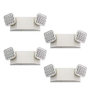 Аварийный светильник <span class=keywords><strong>Lithonia</strong></span> Lighting Basics <span class=keywords><strong>LED</strong></span> с двумя регулируемыми светодиодными головками, настенный, для влажных помещений - Product Image 1