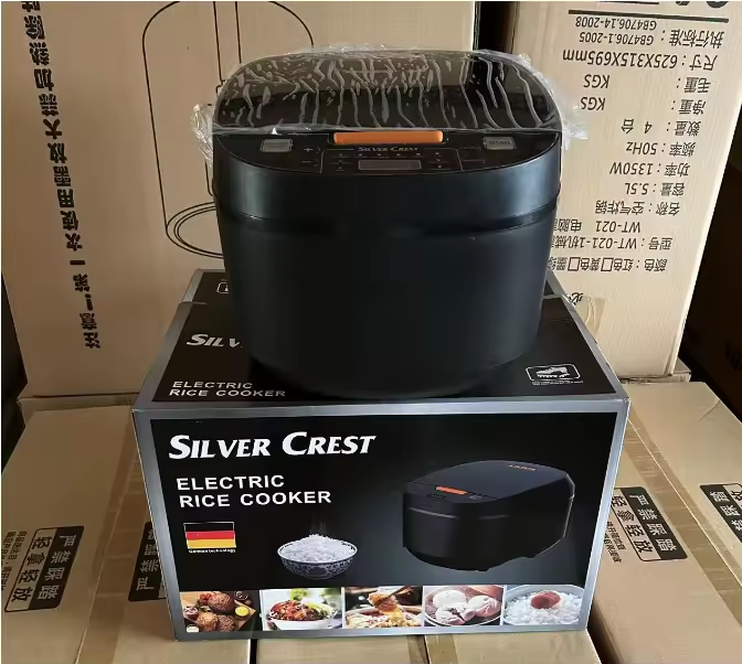 5L Large Capacity Home English Multifunctional Rice Cooker Black Delivery Measuring Cup and Rice Spoon
