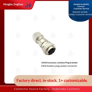 Авиационный разъем CM10 (вилка и розетка) из медно-цинкового сплава, поставка от завода JINGHAOELEC - Product Image 2